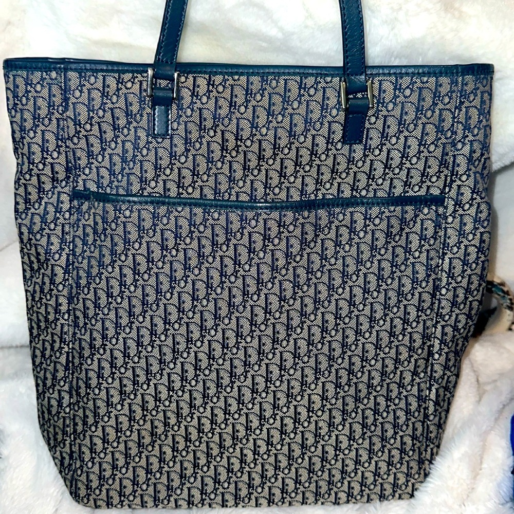 Christian Dior fabric tote bag see pictures, beautiful used condition.
